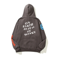 Sudaderas con Capucha de Forro Polar de Alta Calidad, 100% Algodón, con Logotipo Personalizado, Estilo Retro de Otoño Invierno para Hombre y Mujer, Impresas por Ambos Lados