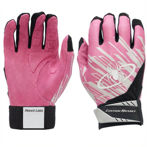 Gants de frappe de baseball synthétiques unisexes, excellente résistance, marque personnalisée, logo propre, prix de gros OEM, gants de frappe de softball - Product Image 3