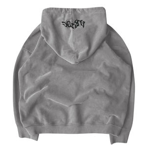 Trendy <b>Men's</b> Custom Puff Printed <b>Oversized</b> <b>Hoodie</b> Vintage 100% Cotton <b>Fleece</b> Drop Shoulder <b>Hoodie</b> for <b>Men</b> & Women - Product Image 2