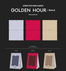 ATEEZ - [ GOLDEN HOUR : Part.2 ] 11º MINI (Versión del Álbum POCA) Álbum de KPOP Más Vendido en Corea - Product Image 3
