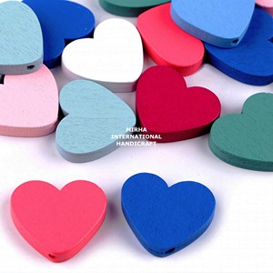 Perles en bois en forme de cube 10x10 mm, forme et couleur personnalisées, perles en bois façonnées et de taille personnalisée, produit artisanal indien - Product Image 4