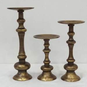 อุปกรณ์ตกแต่งบ้านสไตล์วินเทจทำจากทองเหลืองโบราณเชิงเทียนสำหรับตกแต่งบ้านขนาดเล็กของขวัญศิลปะ - Product Image 5