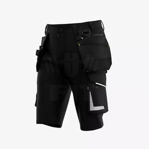 Pantalones cortos de seguridad con diseño de logotipo personalizado de la mejor calidad, cinta reflectante, ropa de trabajo, el más nuevo estilo deportivo de algodón sólido - Product Image 2
