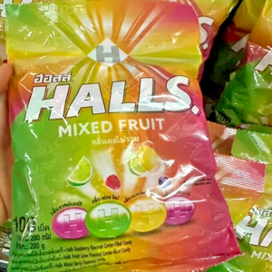 Mini Hard Candy Halls Mixed Fruit Candy 280gr Pastillas pequeñas con un sabor a menta fresca para ayudar a refrescar el aliento Solo al por mayor - Product Image 3