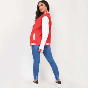Chaqueta de Béisbol de Satén con Diseño Nuevo 2024, Cuello Alto, Estilo Urbano, Impermeable, para Invierno, con Forro de Lana, Estilo Letterman, Venta al Por Mayor - Product Image 4