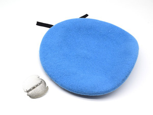 Béret tactique personnalisé - Design brodé 100% laine Utilisation en plein air et décontractée Bleu avec badge argenté ROOT IMPEX Homme Toutes saisons - Product Image 5