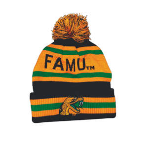 FAMU Florida A & M beanies COLLEGIATE ความอบอุ่นและความทนทานในฤดูใบไม้ร่วงพร้อมพิมพ์ลายดีไซเนอร์สำหรับสวมใส่ชายหาด - Product Image 1