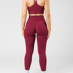 Nouvelle mode Leggings de yoga décontractés pour femmes Tissu respirant en fibre de bambou antibactérien léger et durable Taille élastique - Product Image 4