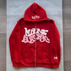 Sudadera con capucha informal de invierno con logotipo frontal sólido gótico a la moda Servicio OEM para hombres - Product Image 5