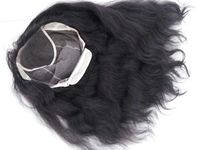 Perruque en dentelle et cheveux naturels vierges Remy indiens, tissage double machine, toutes couleurs disponibles