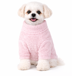 Pink <b>Dog</b> Fleece Plush Soft Ultra Warm Pet Pullover Cozy Winter Fleece <b>Jacket</b> for Small Medium <b>Dogs</b> Premium Cozy Wear - Product Image 1