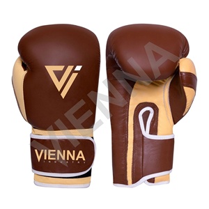 Gants de boxe en cuir de qualité supérieure - Gants d'entraînement personnalisables avec fermeture auto-agrippante, toutes tailles disponibles pour adultes - Product Image 1