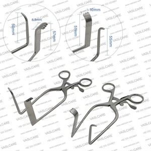 Crochet rétracteur cérébellaire auto-retenant en acier inoxydable manuel |   Instrument chirurgical orthopédique vétérinaire autoclavable - Product Image 6