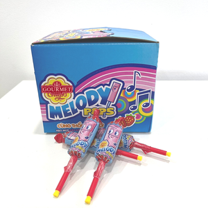 <b>Lollipop</b> <b>Candy</b> Melody <b>Pops</b> With a Fruity Strawberry Flavor 60g - Product Image 1
