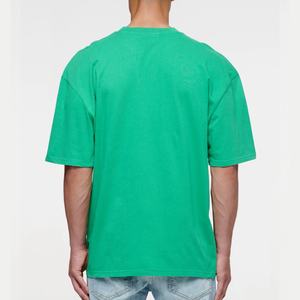 เสื้อยืดคอกลมทรงสปอร์ตผ้าคอตตอนคุณภาพสูง 100% แต่งขอบตัดสี ทรงโอเวอร์ไซส์ ไซส์พลัส สไตล์สตรีทแวร์ รับสกรีนโลโก้ เสื้อยืดลำลองใส่สบายสำหรับฤดูร้อน - Product Image 6