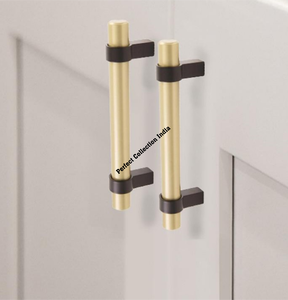 Manija de latón con combinación negra, herrajes para muebles en los países europeos, herrajes para muebles de alta calidad - Product Image 3