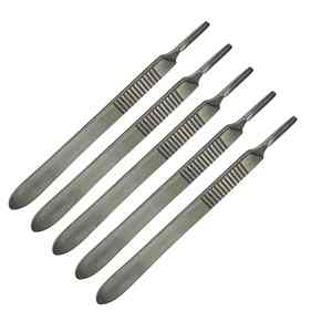 Vente en gros de scalpel à prix réduit No 3 et 4 lames en acier inoxydable de qualité supérieure Services OEM Manche de scalpel certifié STML - Product Image 1