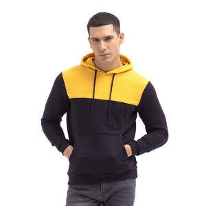 Sweat à capuche décontracté en molleton de coton pour homme 2024, brodé, motif uni, col à capuche en crochet, séchage rapide, respirant, personnalisable - Product Image 1