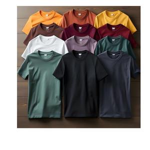 T-shirts pour hommes en coton 100% en gros, taille plus, manches courtes, surdimensionnés, impression par sublimation personnalisée, respirants, écologiques - Product Image 3