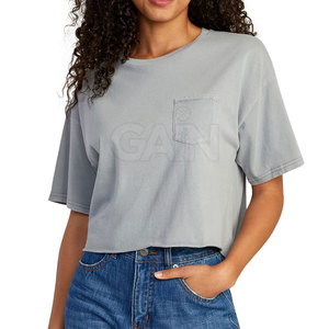 T-shirts courts décontractés pour femmes, col rond, fabriqués au Pakistan, en coton, respirants, séchage rapide, vente chaude - Product Image 1