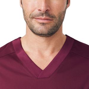 Uniforme de manga corta con cuello en V y pantalones elásticos listo para enviar para hombre, ropa médica personalizada para proveedor mayorista - Product Image 4