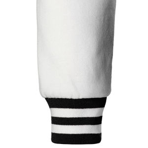 Nouvelles vestes universitaires en cuir personnalisées Letterman pour hommes et veste de baseball bombardier en laine noire à manches courtes - Product Image 5