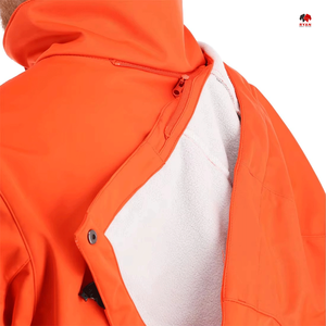 Veste softshell personnalisée pour homme, fermeture éclair écologique, tissu respirant avec logo personnalisé, vestes tendance - Product Image 6