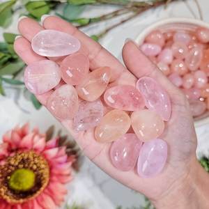 Pink Morganite Tumble - Heart Chakra - No. 442 Loving Thyself Rocks Piedra preciosa suelta Divine Love Hermosa piedra preciosa a precios a granel - Product Image 3