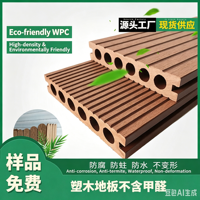 Panneaux de terrasse en WPC pour extérieur, anti-corrosion, écologiques, en composite bois-plastique pour cour, jardin, balcon, terrasse et hall
