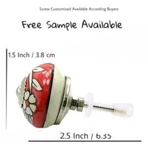 Tiradores de puerta de cajón de pomo de cerámica modernos Exportación de calidad para cocina sala de estar disponibles diferentes colores para uso en tocador - Product Image 3