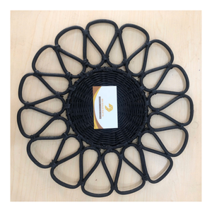 Assiette en rotin polyvalente pour les fruits, les collations, le style tissé artisanal, idéale pour les magasins écologiques, les expositions, les marques de style de vie, l'usine directe - Product Image 1