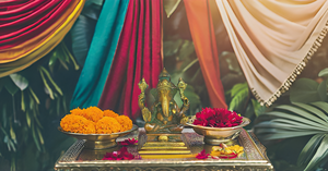 Estatua de Ganesha de latón hecha a mano de estilo moderno sentada en el trono, escultura religiosa hindú para decoración del templo Pooja - Product Image 2