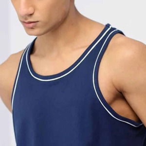 Customizable <b>Men's</b> Casual Sports <b>Tank</b> <b>Top</b> Vest Color-Matching Knitted Sublimation Sleeveless Digital Texture Made in Pakistan - Product Image 2