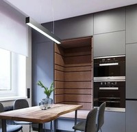 Offre Spéciale moderne 40W 1200mm LED suspension linéaire haute qualité haute luminosité réglable CCT bureau aluminium Tube lumières