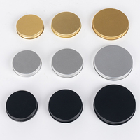 Pot cosmétique à large ouverture avec logo personnalisé, 60g 2oz, pot en verre à parois droites avec couvercle en aluminium pour crème pour les yeux et masque capillaire