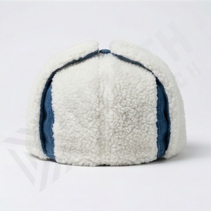Casquettes personnalisées en tissu chaud avec fourrure, broderie, étiquette personnalisée, personnalisation de la taille, casquettes en gros, doublure douce, chapeaux coupe-vent - Product Image 2