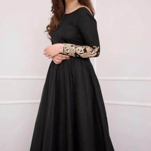 Tendance-DESIGN de broderie sur le sol, robe ornée de perles de cristal, travail de pierre de verre pour la fête-WEAR = 2023 - Product Image 1