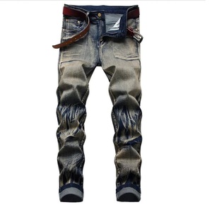 กางเกงยีนส์ผู้ชายแฟชั่นระบายอากาศได้ดีมีสไตล์ใหม่ - Product Image 4