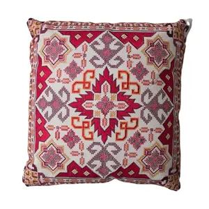 New High Quality Modern Cushion Cover Embroidered Home Sofa Decor Farmhouse Hand Woven Printed Cushion Cover decorative