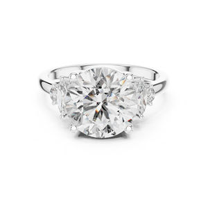 แหวนทองคำ 14K สีเหลือง สำหรับใส่ทำงาน ประดับเพชรทรงมาร์ควิสและทรงกลม ที่ได้รับการเพาะเลี้ยงในห้องปฏิบัติการ |   เพชรที่เพาะเลี้ยงใหม่ - Product Image 3