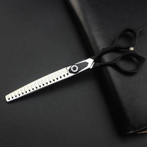 ชุดกรรไกรตัดขนสุนัขสัตว์เลี้ยงแบบมืออาชีพทำจากสเตนเลสสตีลเครื่องมือผ่าตัดสัตวแพทย์แบบโค้งบางตรงใช้ในบ้าน - Product Image 5