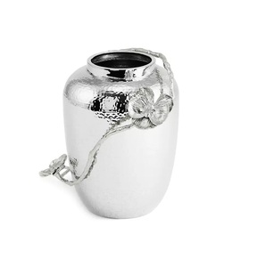 Nouveau style de vases à fleurs en métal de conception unique Nouveau pot de fleurs en métal fini brillant Prix bon marché de gros Style côtier. - Product Image 3