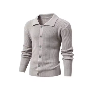 Cardigan d'uniforme tricoté en mélange de coton chaud et respirant Cardigan d'uniforme tricoté léger à jauge fine - Product Image 2