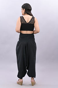 Pantalones de pierna ancha de algodón para mujer, novedad de verano, pantalones bombachos holgados hechos a mano, pantalones informales de cintura alta, pantalones bombachos de algodón, pantalones Hippie bohemios - Product Image 5