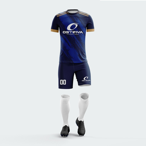 Nouvel arrivage Ensembles d'uniformes de football pour hommes de conception personnalisée de la meilleure qualité Vêtements de sport d'entraînement respirants Ensemble de maillots et de shorts de football - Product Image 2