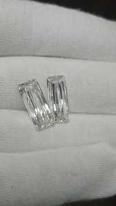 Lab Grown Diamond Baguette <b>Step</b> Cut Radiant Cut Melee DEF Color VS Clarity IGI Certified Loose Stone HPHT Processed - Product Image 4