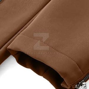 Veste en cuir pour homme, best-seller, écologique, coupe-vent, respirante, imperméable, col montant, logo sur le devant, design personnalisé - Product Image 5