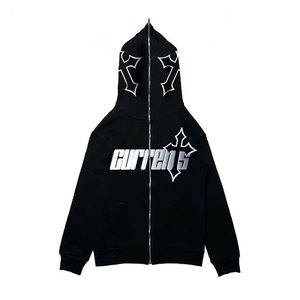 Vêtements de haute qualité, vêtements intégraux, sweats à capuche zippés Streetwear grande taille pour hommes - Product Image 4