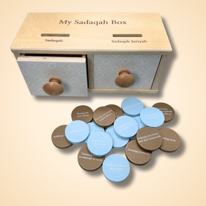 Caja de monedas Montessori Sadaqah de madera maciza, regalo islámico educativo para niños que enseñan el concepto de Sadaqah para 2-4 5-7 años - Product Image 4