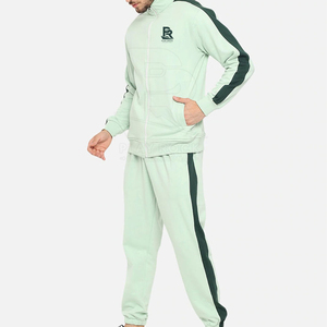 Vente en gros Veste personnalisée Pantalon de survêtement Polyester Coton Survêtement Costume pour homme Pantalon personnalisé pour homme Qualité réfléchissante Vêtements pour homme - Product Image 4